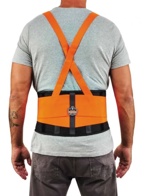 Ergodyne ProFlex 100HV Economy Spandex Hi-Vis Back Support Brace 1 Ergodyne ProFlex 100HV Economy Spandex Hi-Vis Back Support Brace