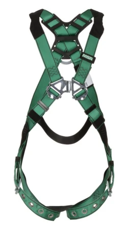 MSA 10197160 V-FORM Harness, Back D-Ring, Tongue Buckle Leg Straps XL Size