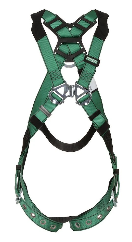 MSA 10197160 V-FORM Harness, Back D-Ring, Tongue Buckle Leg Straps XL Size 1 MSA 10197160 V-FORM Harness, Back D-Ring, Tongue Buckle Leg Straps XL Size