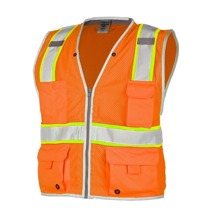 Kishigo 1511 Class 2 Hi-Vis Orange Brilliant Series Heavy Duty Safety Vest 1 Kishigo 1511 Class 2 Hi-Vis Orange Brilliant Series Heavy Duty Safety Vest