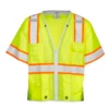 Kishigo 1550 Premium Brilliant Series Class 3 Hi-Vis Lime Heavy Duty Vest