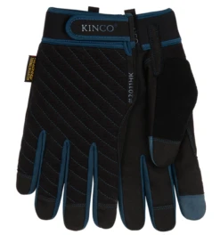 Kinco 2011HK Kincopro Lined Black Synthetic With Pull-Strap