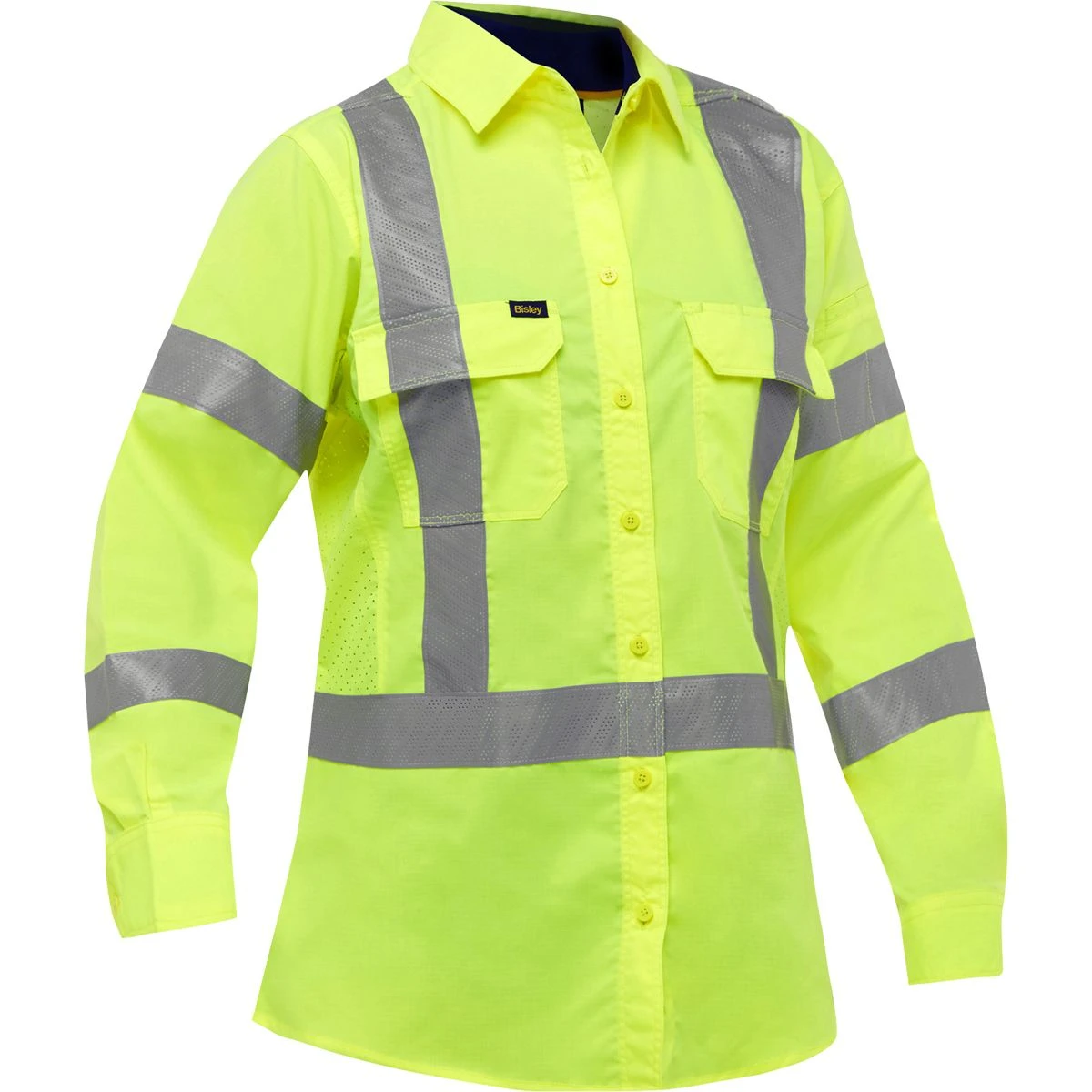 Bisley By PIP 313W6490X ANSI Type R Class 3 And CSA Z96 X-Back Women's Long Sleeve Work Shirt With X-Airflow 1 Bisley By PIP 313W6490X ANSI Type R Class 3 And CSA Z96 X-Back Women's Long Sleeve Work Shirt With X-Airflow