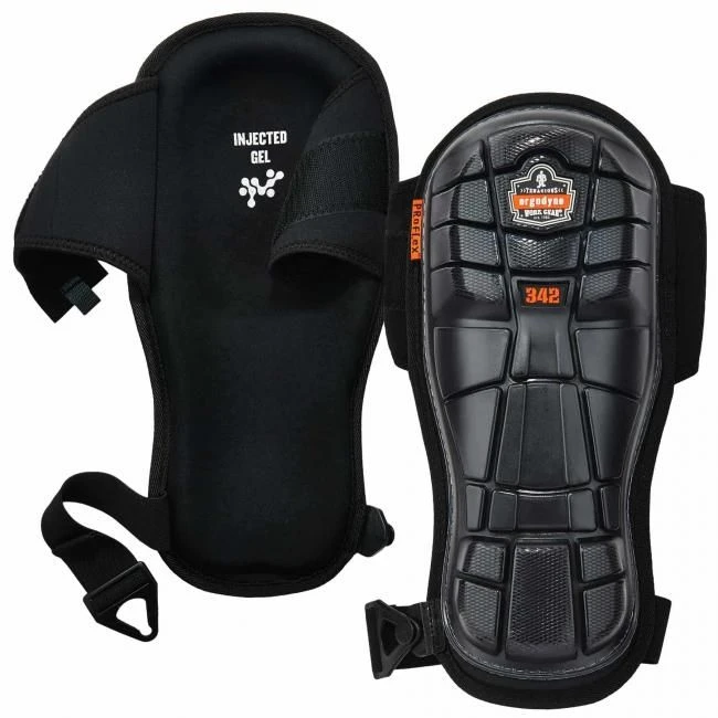 Ergodyne ProFlex 342 Injected Gel Knee Pads - Extra Long Hard Cap 1 Ergodyne ProFlex 342 Injected Gel Knee Pads - Extra Long Hard Cap