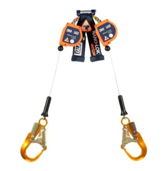 3M DBI-SALA 3500249 8 Ft. Nano-Lok Edge Twin-Leg Quick Connect Self Retracting Lifeline With Aluminum Rebar Hooks 1 3M DBI-SALA 3500249 8 Ft. Nano-Lok Edge Twin-Leg Quick Connect Self Retracting Lifeline With Aluminum Rebar Hooks