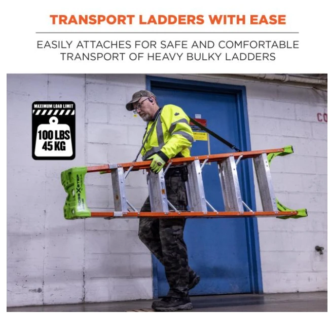 Ergodyne Arsenal 5300 Ladder Shoulder Lifting Strap & Carrying Handle 2 Ergodyne Arsenal 5300 Ladder Shoulder Lifting Strap & Carrying Handle - Image 2