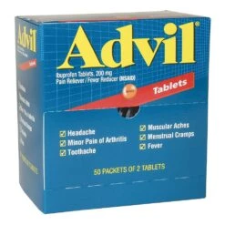 Hart Health 5304 Advil, Industrial Pack, 50/2's Box