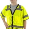Majestic 75-3307 High Visibility Heavy Duty Mesh Vest, ANSI 3, R Hi-vis Yellow