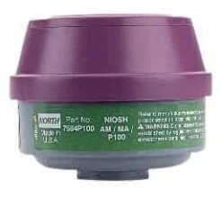 North By Honeywell 7584P100 Ammonia, Methylamine Cartridge And P100 Filter
