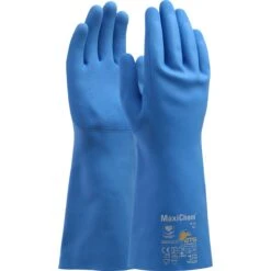 PIP 76-730 MaxiChem Latex Blend Coated Glove With Nylon Elastane Liner And Non-Slip Grip On Palm & Fingers