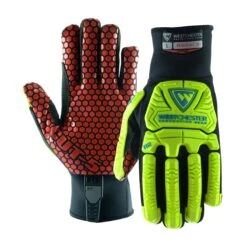 PIP 87030 Synthetic Leather Palm With Silicone Grip And Fabric Back - TPR Impact Protection Per 6 Pack