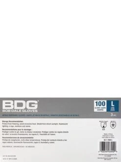 Bob Dale 88-1-7800 Blue Powder Free 3 Mil Nitrile Disposable -Personal Protective Equipment Store 88 1 7800 back