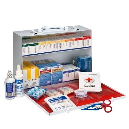 First Aid Only 90573 2 Shelf First Aid Cabinet With Medications, ANSI Compliant 1 First Aid Only 90573 2 Shelf First Aid Cabinet With Medications, ANSI Compliant