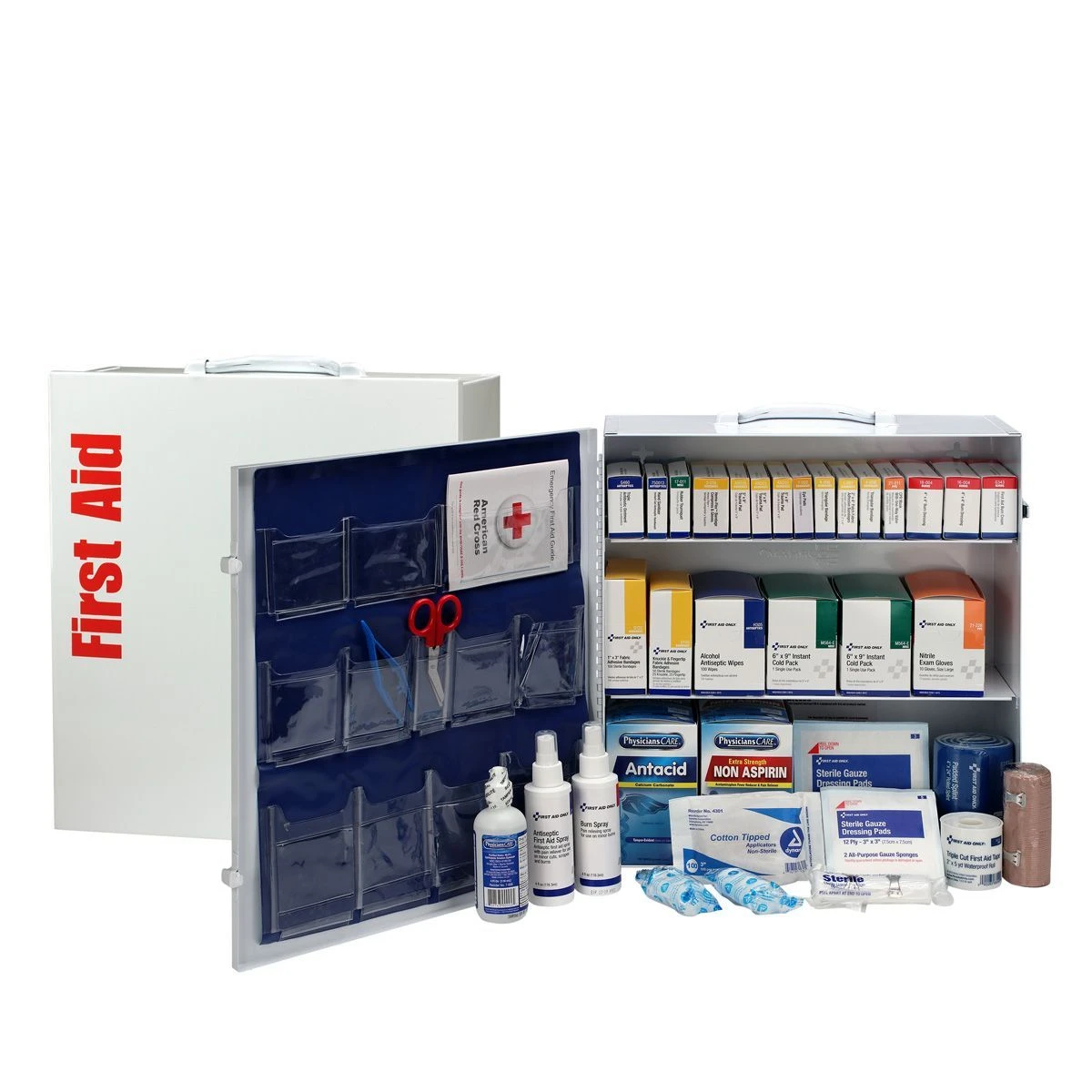 First Aid Only 90575 3 Shelf First Aid Cabinet With Medications, ANSI Compliant 1 First Aid Only 90575 3 Shelf First Aid Cabinet With Medications, ANSI Compliant