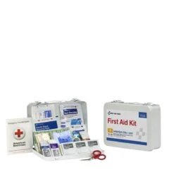 First Aid Only 91325 25 Person ANSI 2021 Class A Metal First Aid Kit