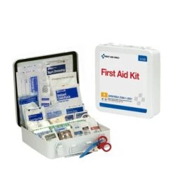 First Aid Only 91328 50 Person ANSI 2021 Class A Metal First Aid Kit