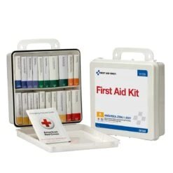 First Aid Only 91330 50 Person ANSI 2021 Class A 24 Unit Plastic First Aid Kit