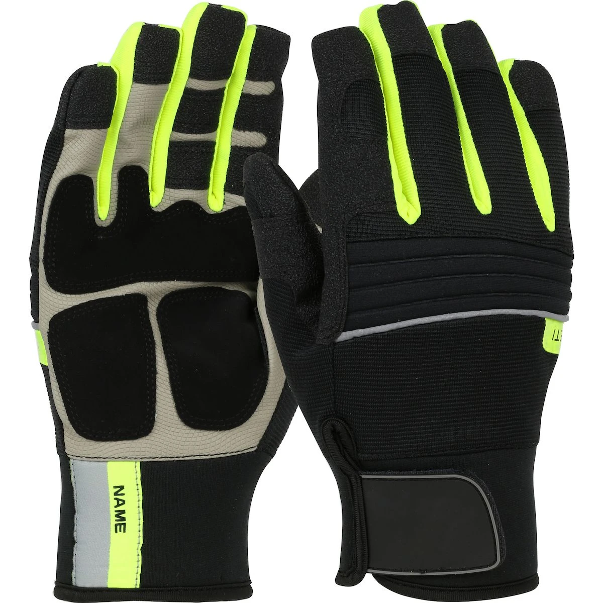 PIP 96652 Hi-Vis Yeti Thermal Glove With Synthetic Leather Palm And Fleece Lining - Waterproof Insert- 3PR Per Pack 1 PIP 96652 Hi-Vis Yeti Thermal Glove With Synthetic Leather Palm And Fleece Lining - Waterproof Insert- 3PR Per Pack