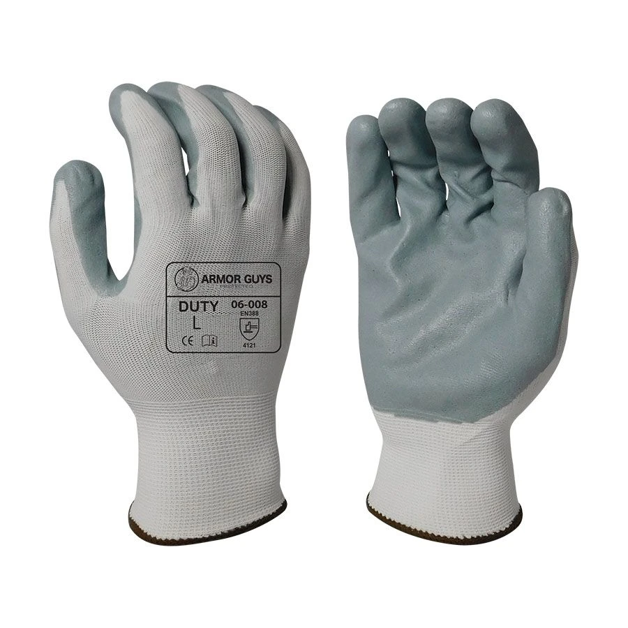 Armor Guys 06-008 Duty MicroFoam Nitrile Palm Grip Glove 1 Armor Guys 06-008 Duty MicroFoam Nitrile Palm Grip Glove