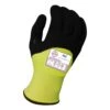 Armor Guys 04-322 Extraflex A4 Acrylic Fleece Lined Hivis Yellow Glove 3/4 Dip Latex Foam
