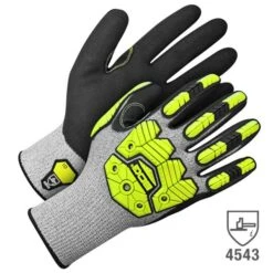 Bob Dale 99-1-9790 HiVis Cut Resistant Impact Gloves