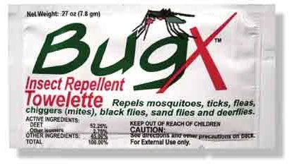 Coretex 12641 Bug X Insect Repellent 30% DEET Towelette Foil Pack Single Dose - Fish Bowl Dispenser 2 Coretex 12641 Bug X Insect Repellent 30% DEET Towelette Foil Pack Single Dose - Fish Bowl Dispenser - Image 2