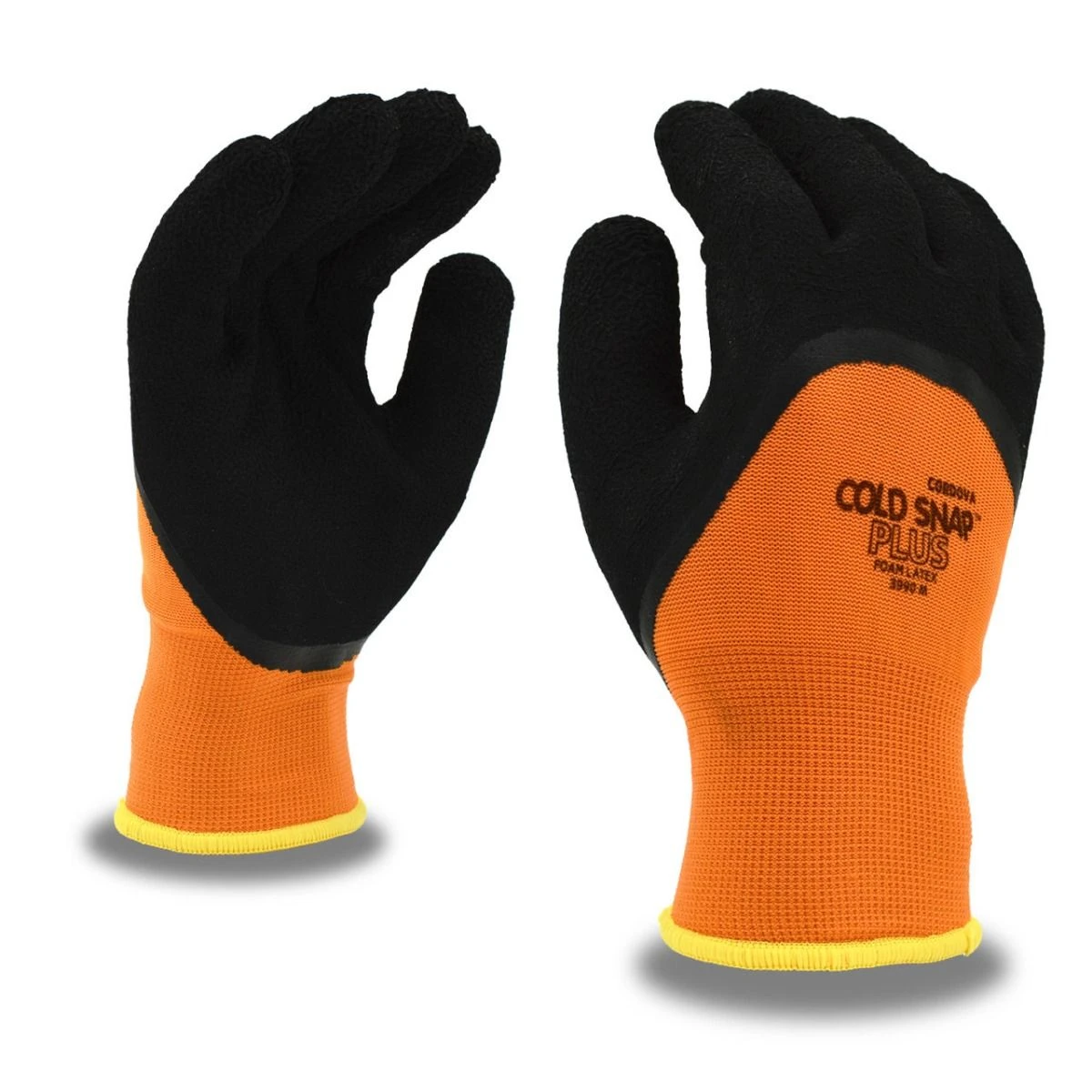 Cordova 3990 Cold Snap Plus Acrylic Lined Hi-Vis Polyester Glove Crinkle Latex 1 Cordova 3990 Cold Snap Plus Acrylic Lined Hi-Vis Polyester Glove Crinkle Latex