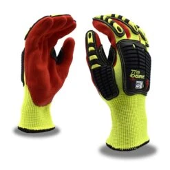Cordova 7739 Ogre CR Plus A5 Hi Vis HPPE Cut And Puncture Resistant Nitrile Dipped Impact Glove