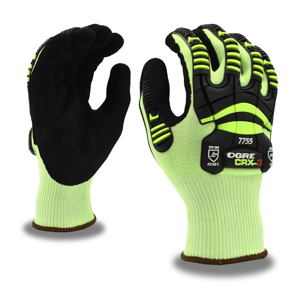 Cordova 7755 OGRE CRX-3 Sandy Nitrile A3 Impact Glove 1 Cordova 7755 OGRE CRX-3 Sandy Nitrile A3 Impact Glove