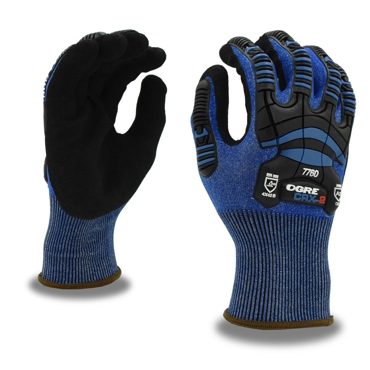 Cordova 7760 OGRE CRX-2 Sandy Nitrile A2 Impact Glove 1 Cordova 7760 OGRE CRX-2 Sandy Nitrile A2 Impact Glove