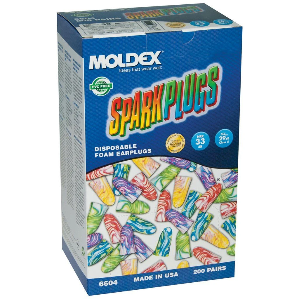 Moldex 6604 Sparkplugs Disposable Earplugs 1 Moldex 6604 Sparkplugs Disposable Earplugs