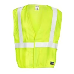 Kishigo F300 FR Classic Hi-Vis Lime Safety Vest