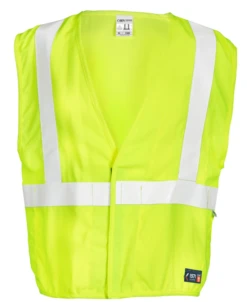 Kishigo FM300 FR Classic Hi-Vis Lime Mesh Safety Vest