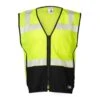 Kishigo FM410 Hi-Vis Lime FR Black Bottom Mesh Vest