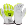 Pyramex GL3001KB Premium Goatskin Leather Driver Level 2 Impact Gloves (Dozen)