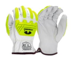 Pyramex GL3002CKB Premium Goatskin Leather Driver Para-Aramid A4 Cut Level 2 Impact Glove (Dozen)