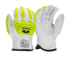 Pyramex GL3006CKB Premium Goatskin Leather Driver HPPE A5 Cut Level 2 Impact (Dozen)