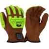 Pyramex GL3009CKB Arc Flash Premium Goatskin Para-Aramid A4 Cut Level 2 Impact Gloves (Dozen)