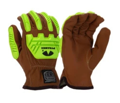 Pyramex GL3009CKB Arc Flash Premium Goatskin Para-Aramid A4 Cut Level 2 Impact Gloves (Dozen)