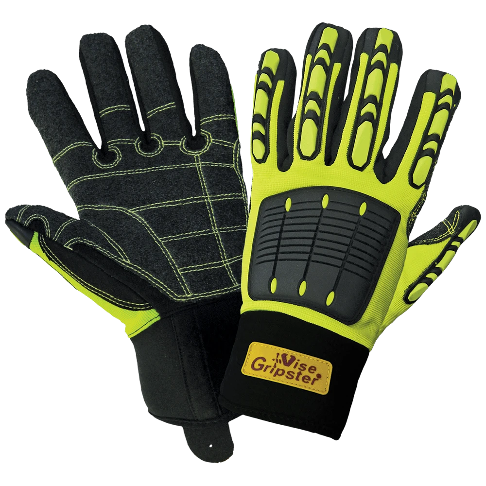 Global Glove SG9966 Vice Gripster A3 Cut HiViz Lime Impact Glove With Armortex Palm 1 Global Glove SG9966 Vice Gripster A3 Cut HiViz Lime Impact Glove With Armortex Palm