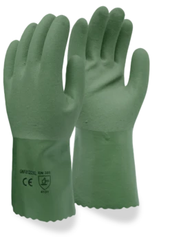 Seattle Glove GNF812 Green Nitrile Sandy Finished Cotton Lining 12" (Dozen)
