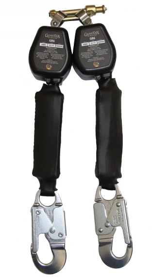Guardian 32006 GR6 6' Dual Leg Web SRL Aluminum Snap Hook 1 Guardian 32006 GR6 6' Dual Leg Web SRL Aluminum Snap Hook