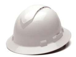 Pyramex HP54110V White Ridgeline Full Brim Vented 4-Point Ratchet Suspension