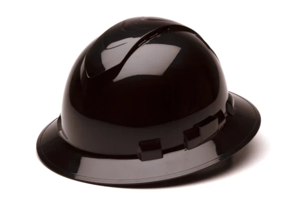 Pyramex HP54111V Ridgeline Full Brim Black Hard Hat 4-Point Suspension 1 Pyramex HP54111V Ridgeline Full Brim Black Hard Hat 4-Point Suspension