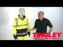 Tingley J24172 Icon 3.1 Premium Lime Black High Vis Jacket With Parka Liner -Personal Protective Equipment Store hqdefault 8