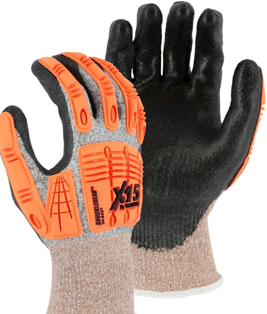 Majestic 34-5337 X15 Knucklehead A3 Cut Dyneema Impact PU Glove 1 Majestic 34-5337 X15 Knucklehead A3 Cut Dyneema Impact PU Glove