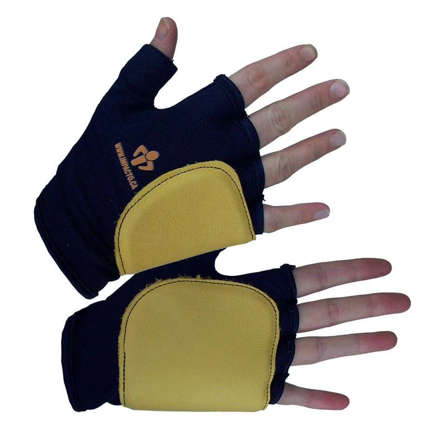 Impacto 503-20 Fingerless Anti-Vibration Side/Palm Glove Leather Palm 1 Impacto 503-20 Fingerless Anti-Vibration Side/Palm Glove Leather Palm