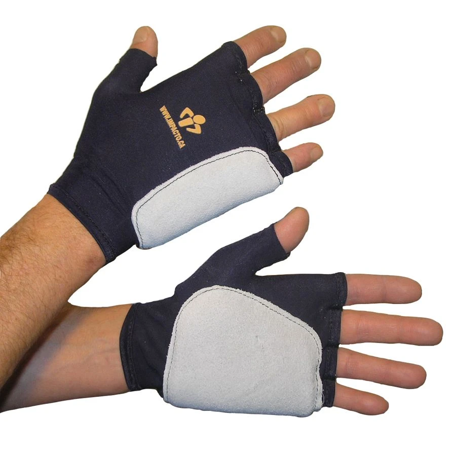 Impacto 52-314 Fingerless Anti-Vibration Glove Leather Palm 1 Impacto 52-314 Fingerless Anti-Vibration Glove Leather Palm