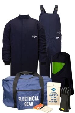National Safety Apparel KIT4SC40 40 Cal Arcguard Compliance Arc Flash Kit With Short Coat Bib Overall