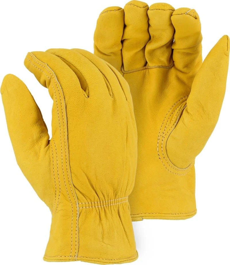 Majestic 1662 Winter Fleece Lined Elkskin Leather Driver Glove 1 Majestic 1662 Winter Fleece Lined Elkskin Leather Driver Glove